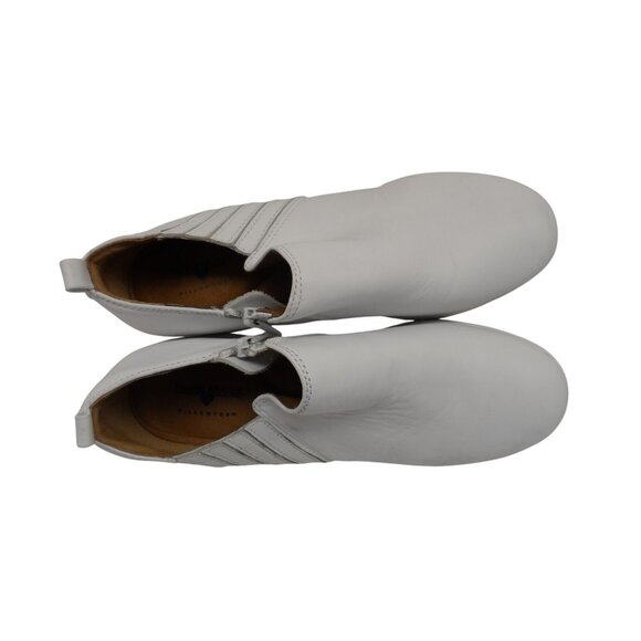 Nurse Mates Women's Zip-Up Mid-Cut Edda Work Clogs Leather White Size 8.5W - Picture 4 of 8